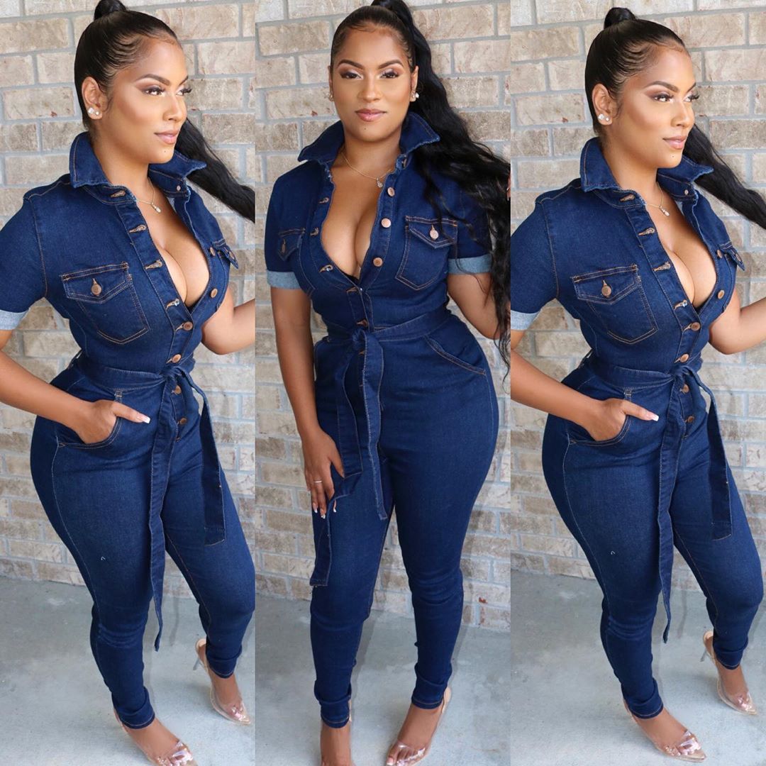 Slim fit Jean Jumpsuit