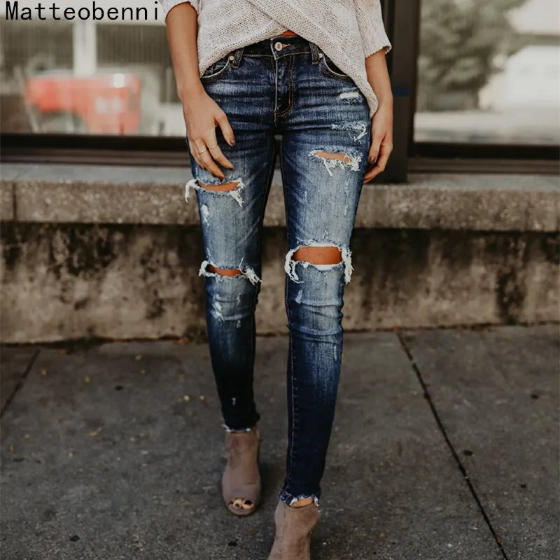 Woman's Ripped Jeans