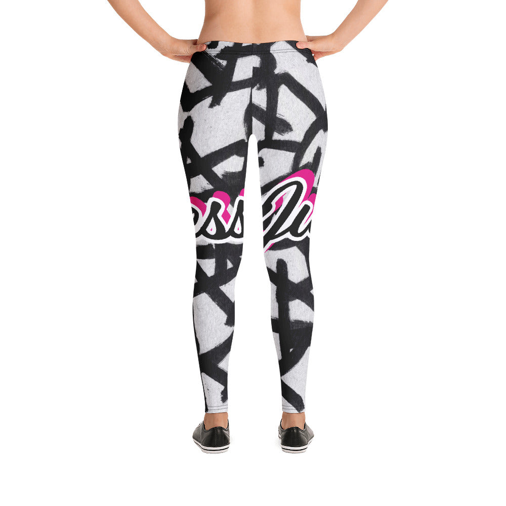 JustBizness " Pink Print" Leggings