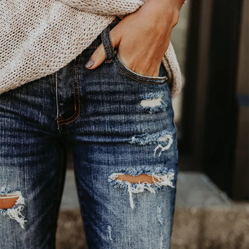 Woman's Ripped Jeans