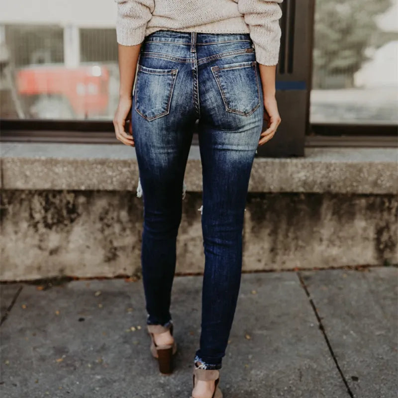 Woman's Ripped Jeans